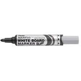 Rotulador Maxiflo Para Pizarra Blanca Punta Gruesa Negro | Pentel | Pack 12 Unidades